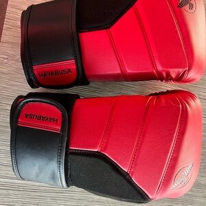 Hayabusa Red and Black Boxing Gloves